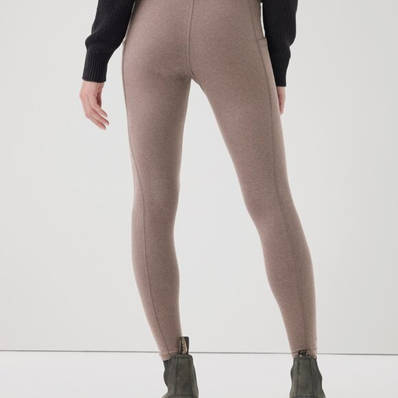 Organic Cotton Pocket Leggings - Charcoal Heather - Picture 2 of 3